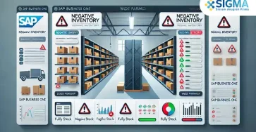 pengaturan negatif inventory sap business one